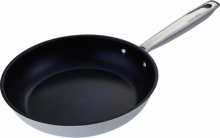 Produktbild Moneta Agreement Frying Pan 24 cm, Stainless Steel for Each hob (24 cm, Bratpfanne, Edelstahl)