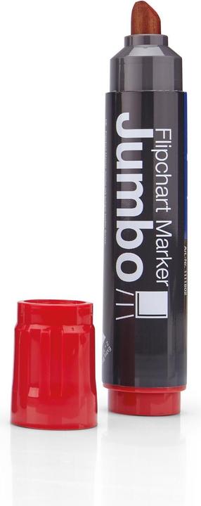 Actual product image Magnetoplan JUMBO - Flipchart Marker (Red, 10 mm, 4 x)