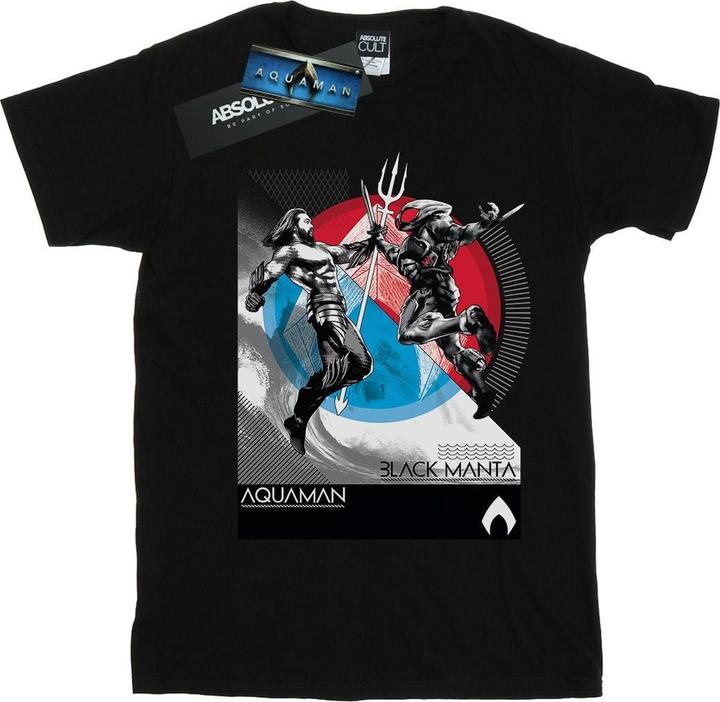 Actual product image Boys Aquaman Vs Black Manta T-Shirt (128)