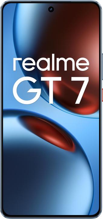 Actual product image realme GT 7 5G Dual Sim 12GB RAM 512GB - Blue (512 GB, IceSense Blue, 6.77", Dual SIM, 50 Mpx, 5G)