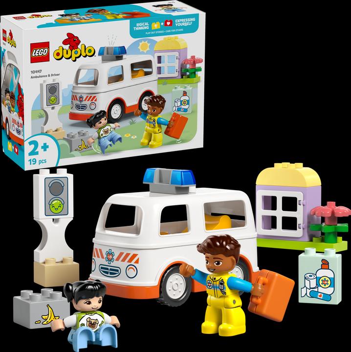 Produktbild LEGO Rettungswagen mit Fahrer (10447)