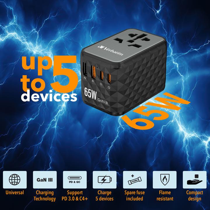 Image du produit Verbatim Adaptateur universel de voyage