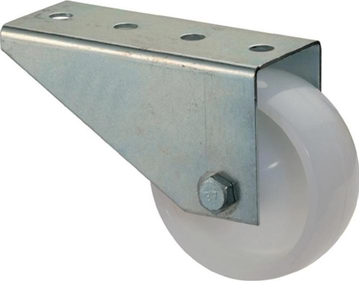 Produktbild BS Rollen Torbockrolle Rad-Ø 80 mm Tragfähigkeit 50 kg mit Anschraubplatte Kunststoff