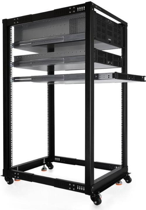 Actual product image Alphacool GHE ES 19" Open Frame Serverrack 25U Adjustable depth (10.87 RU, 19 inch rack)