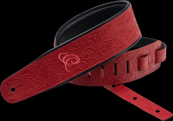 Image du produit Ortega Sangle de guitare en cuir Fire (Ceinture d'instrument)