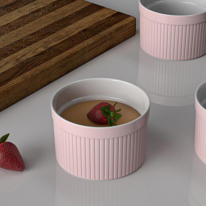 Produktbild Intirilife 6-teiliges Set Souffléformen Auflaufförmchen