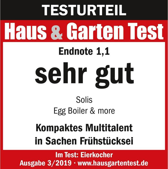 Productafbeelding Solis Eierkoker & Meer Type 827 (EU-stekker)
