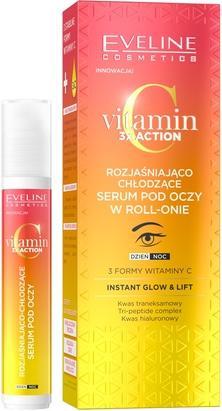 Eveline VITAMIN C 3XACTION Serum pod oczy roll-on (Roll-on, 15 ml)