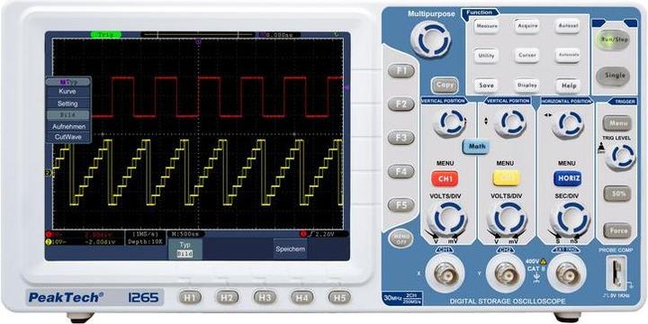 Actual product image Peaktech Oscilloscope 2x30 MHz ( 1265) (CAT II 300V)