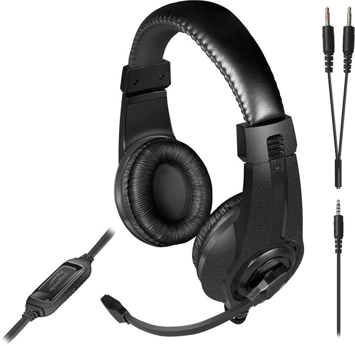 Image du produit Speedlink LEGATOS Stereo Gaming Headset - pour PC/PS5/PS4/Xbox Series X/S/Switch/OLED/Lite, noir (Filaire)