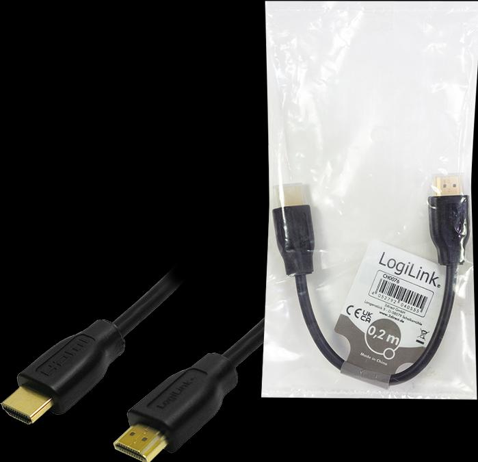 Immagine prodotto LogiLink HDMI (Typ A) — HDMI (Typ A) (0.20 m, HDMI)