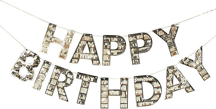 Produktbild Ginger Ray Banner mit Goldfransen Geburtstag