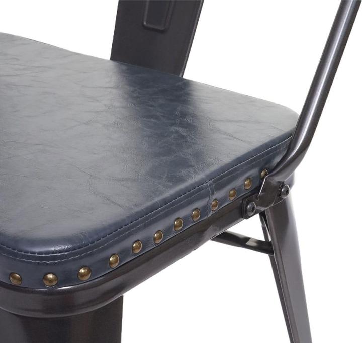 Image du produit Swisshandel24 Banquette 3 places, banquette vestiaire salle à manger, similicuir Chesterfield Industrial (153 cm)