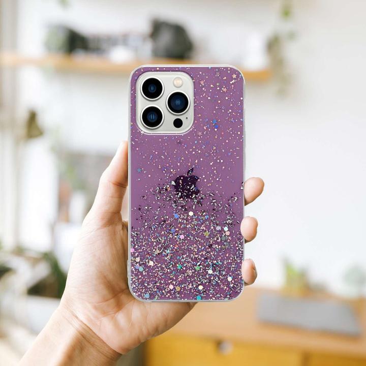 Image du produit Cadorabo Couverture TPU paillettes scintillantes (Apple iPhone 13 Pro Max)