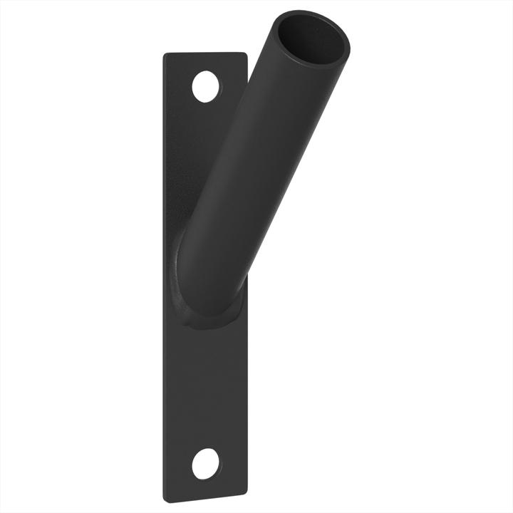 Actual product image VidaXL Flagpole bracket for 1 flag for wall mounting made of black metal