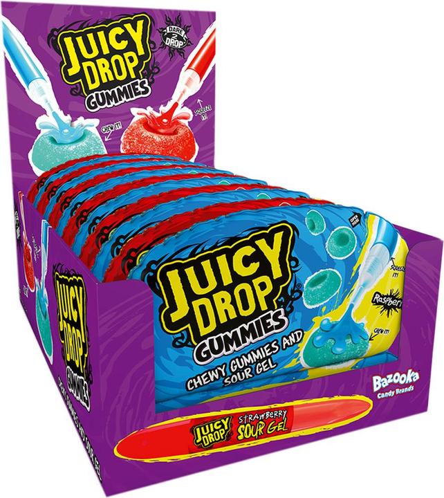 Actual product image Bazooka Juicy Drop Gummies 57g (1 pcs., 71 g)