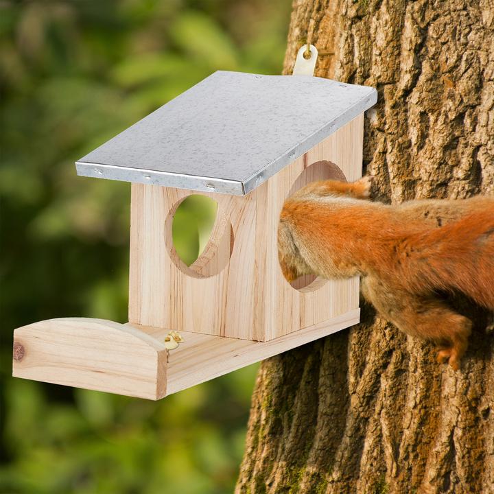 Produktbild Relaxdays Eichhörnchen Futterhaus