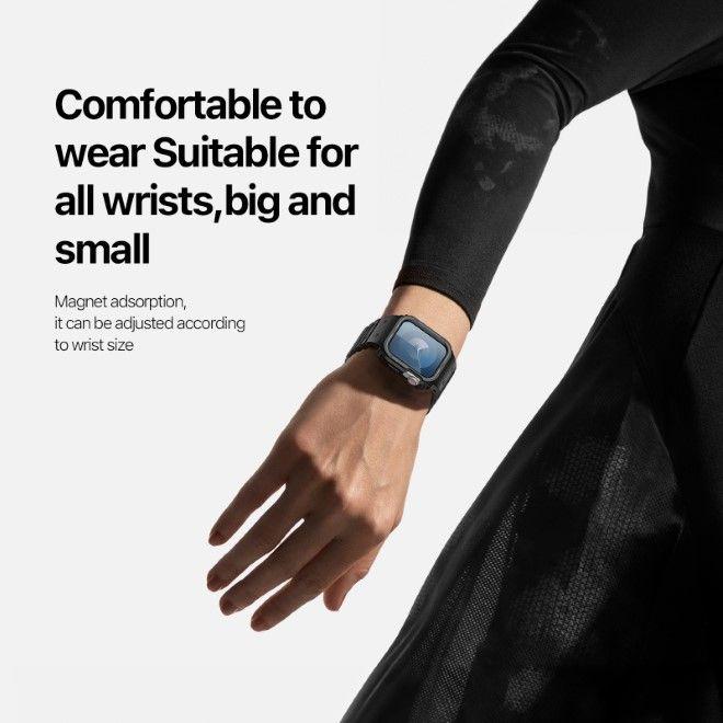 Immagine prodotto Dux Ducis Cinturino OA per Apple Watch 38mm/40mm/41mm - Nero (38 mm, 40 mm, 41 mm, Silicone, Apple Watch Series 2, Apple Watch Series 1, Apple Watch Series 3, Apple Watch Serie 4, Apple Watch Serie 5, Apple Watch Serie 6, Apple Watch Series 7, Apple Watch Series 8, Apple Watch Series 9, Apple Watch SE)