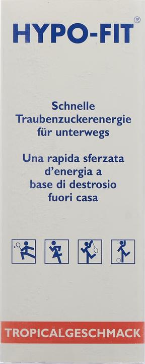 Nährwerte und Zutaten Hypo-Fit Flüssigzucker Tropical liq (255 g)