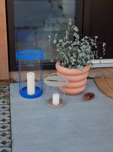 Image du produit Oyoy Living - Maki Lantern L - Bleu Optique (L300488) (26 x 26 x 49 cm)