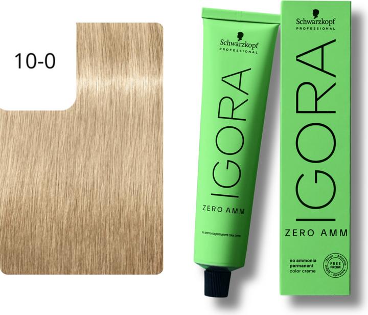 Immagine prodotto Schwarzkopf Igora Zero AMM - 10-0 Ultra Blonde (10-0 Ultra biondo)