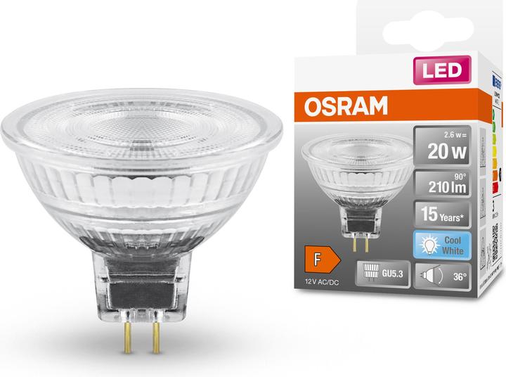 Actual product image Osram Led Star Mr16 (GU5.3, 2.60 W, 210 lm, 1 x, F)