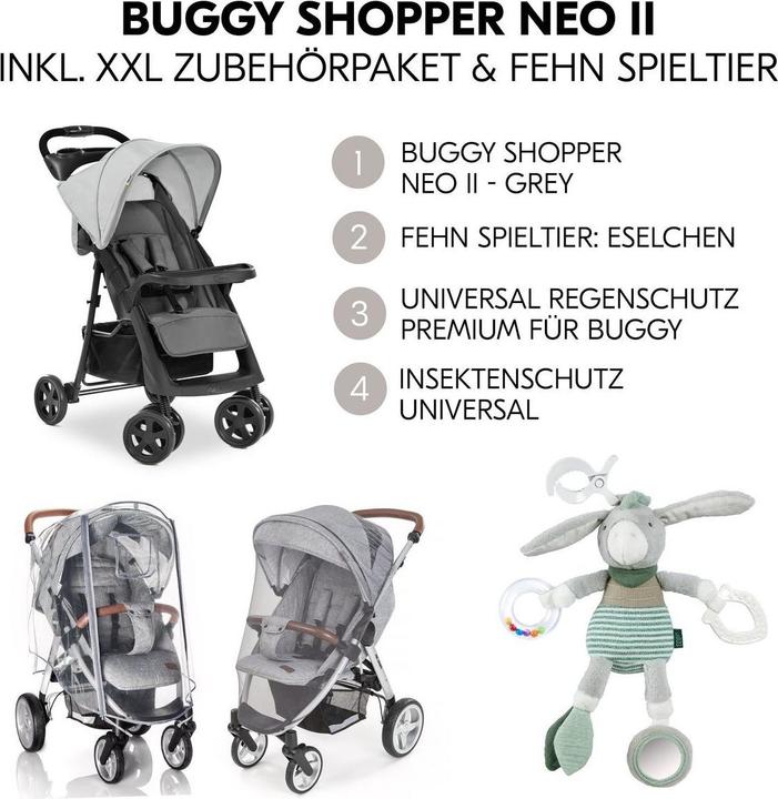 Produktbild Hauck Buggys & Sportwagen Buggy Shopper Neo II inkl. XXL Zubehörpaket