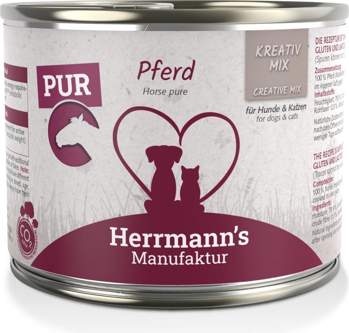 Immagine prodotto Herrmanns Carne pura di cavallo (Adulto, 200 g)