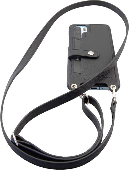 Actual product image Mike Galeli Back cover Lenny with strap black (Huawei P30 Pro)