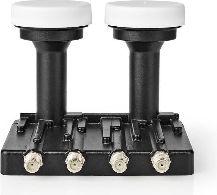 Immagine prodotto Nedis LNB Quad Monoblock 6.0° Connettore di uscita: Connettore F 4X Gamma della figura di rumore: 0,85 dB (Quad LNB)