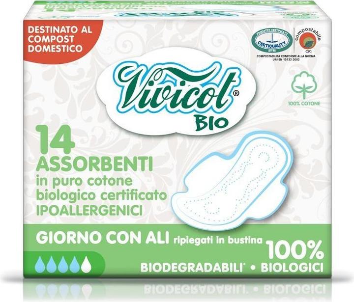 Immagine prodotto Vivicot Pannolini igienici con ali per 14 pezzi - (14 x)