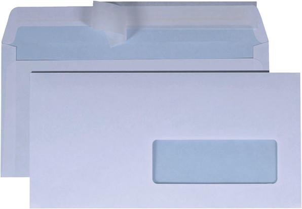 Produktbild Quantore 50 Selbstklebende Umschläge mit Fenster rechts C5/6 114 x 229 mm (114 x 229 mm, 50 x)