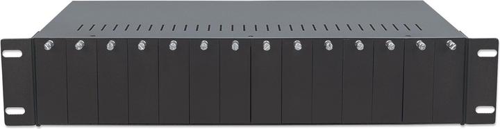 Image du produit Intellinet Boîtier de convertisseur de média 14 slots 48,26 cm 19 pouces rack 2U alimentation redondante