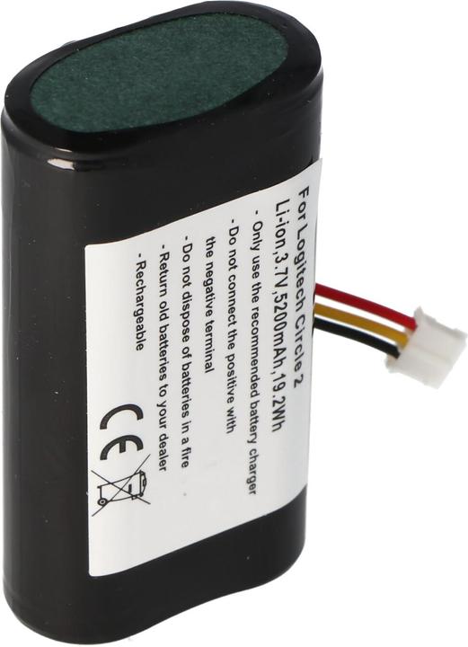 Immagine prodotto Logitech Circolo della batteria 2 (1 pz., Specifico del dispositivo, 5200 mAh, Batteria + Caricabatterie)