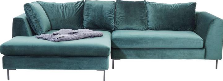 Image du produit Kare Design Canapé d angle Black Gianna velours vert gauche (Canapé d'angle)