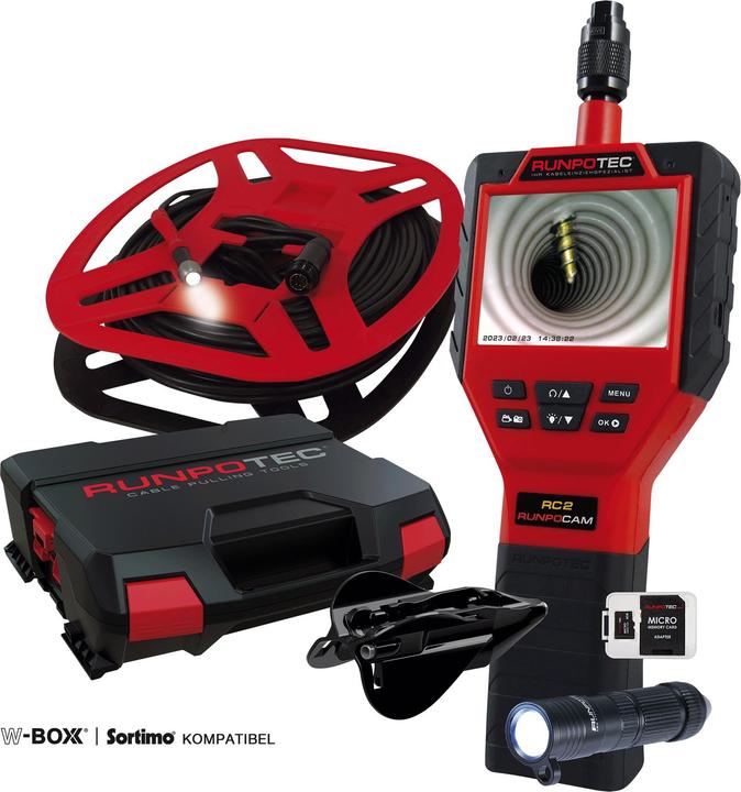 Productafbeelding Runpotec RunpoCam RC2 multifunctionele camera 10 m 10139 - 8,9 cm - 3,5".