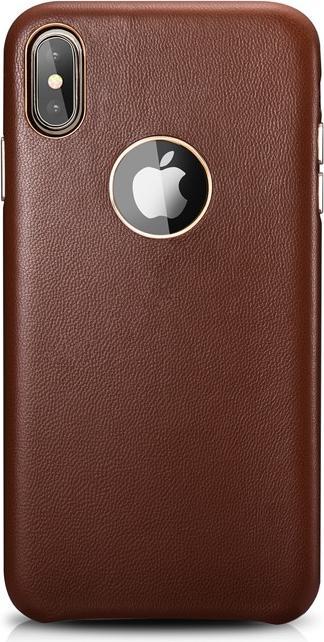 Immagine prodotto Xoomz Custodia per iPhone XS Max in vera pelle di agnello marrone (Apple iPhone XS Max)