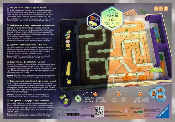Actual product image Ravensburger La Cucaracha Glow in the dark (German, English, French, Spanish, Italian, Portuguese, Multilingual)