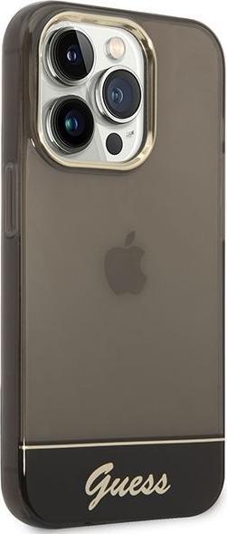 Immagine prodotto Guess GUHCP14LHGCOK Custodia rigida per iPhone 14 Pro 6,1" lucida/nera Traslucida (Apple iPhone 14 Pro)