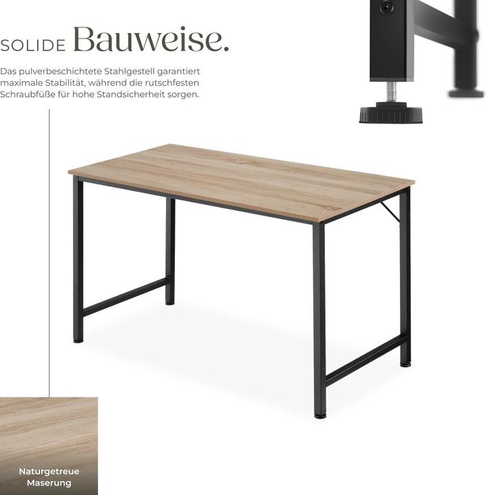 Immagine prodotto tectake Scrivania Jenkins (140 x 60 x 75,5 cm)