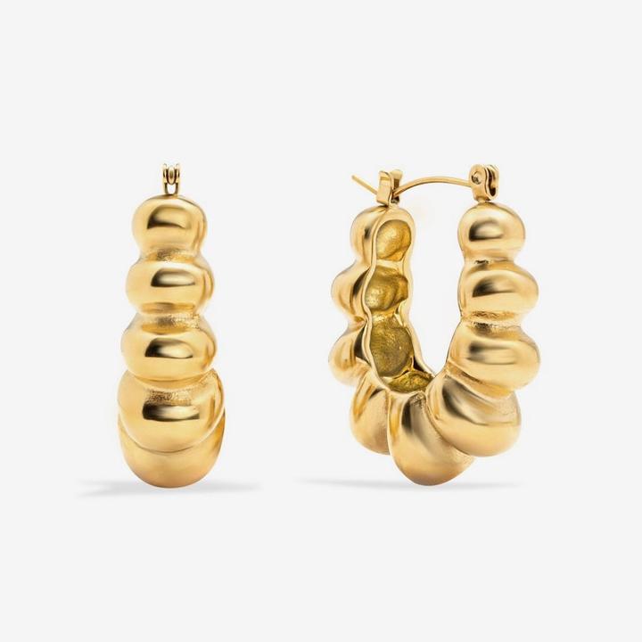 Sensora Jewelry Curvy Hoops Ohrringe (Edelstahl)