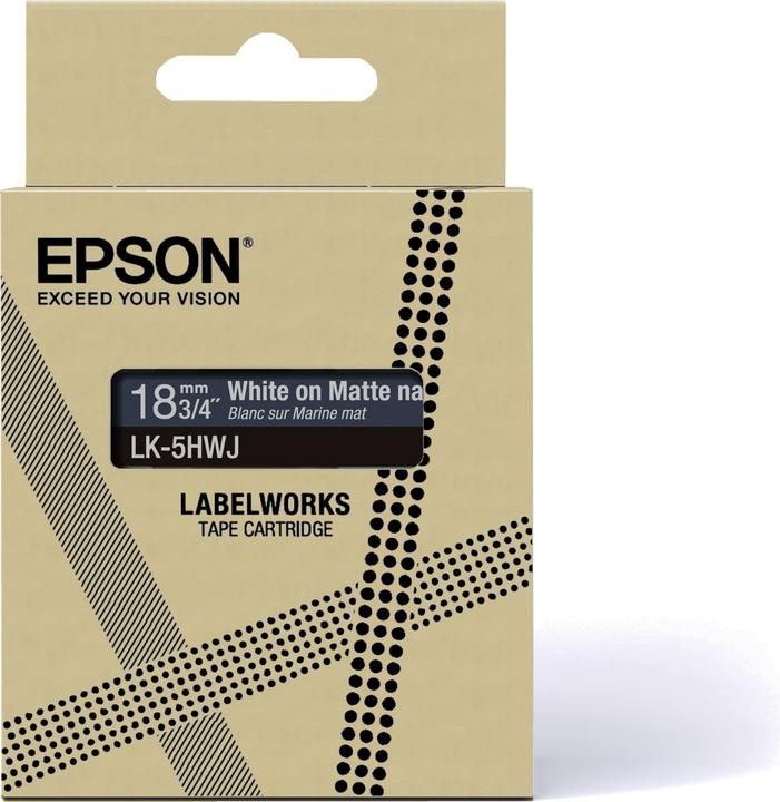 Produktbild Epson LabelWorks LK-5HWJ - Matt - dunkel (1.80 cm, Blau)