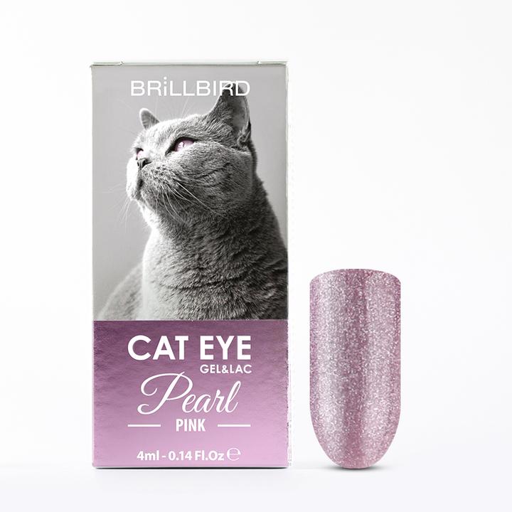 Image du produit BrillBird Cat Eye Pearl Pink 4ml (Pink, Vernis à ongles effet gel)