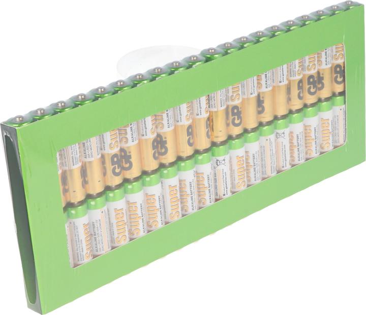 Actual product image GP Batteries AAA Micro Batterie GP Alkaline Super 1,5V 40 Stück (40 pcs., AAA)