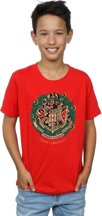 Image du produit T-shirt de Noël en coton pour garçons avec couronnes (152, 158)