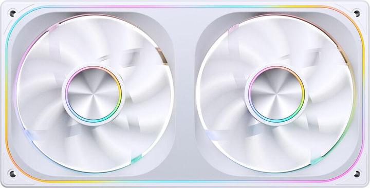 Actual product image Jonsbo ZA-240 Infinity Mirror ARGB Reverse Blade PWM Lüfter - 240mm, weiss (240 mm)