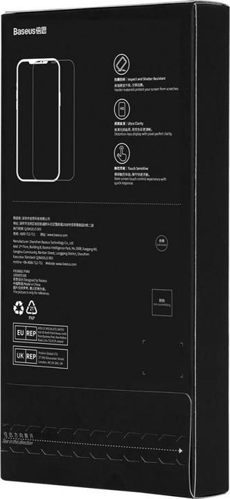 Actual product image Baseus Privacy Tempered Glass for iPhone 14 Pro Full Screen 0.4mm Privacy Filter Anti Spy + Mounting (1 Piece, Apple iPhone 14 Pro)