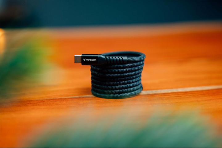Actual product image Verbatim Sync & Charge Magnetic Cable - 60W USB-C to USB-C 120 cm Black (1.20 m, USB 2.0)