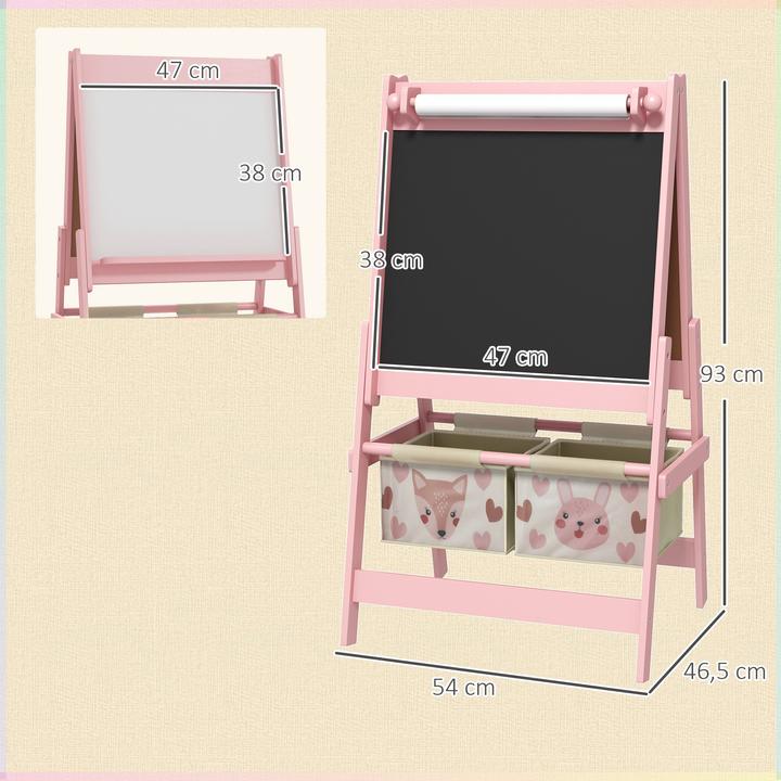 Actual product image Aiyaplay Children's board with paper roll and hanging bag