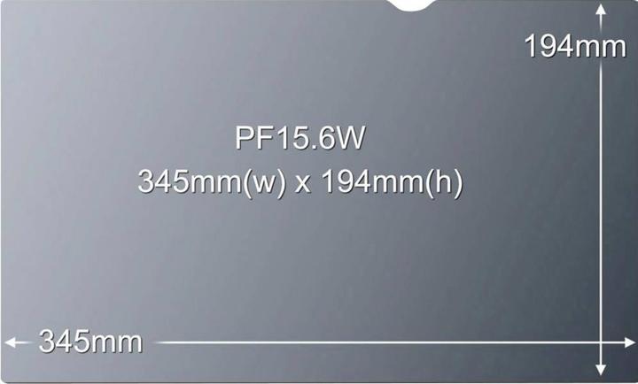 Actual product image 3M Anti-glare filter AG156W9B for 39.62cm 15.6 inch widescreen laptop 16:9 (15.59", 16 : 9)